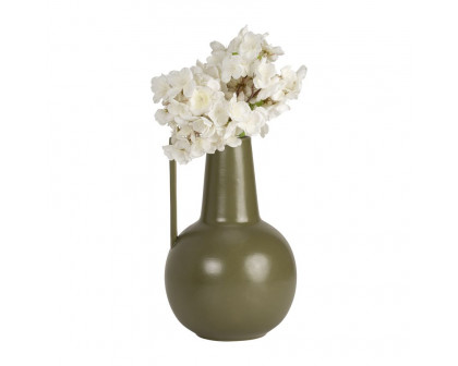 Sagebrook 9" Ceramic Vase - Olive