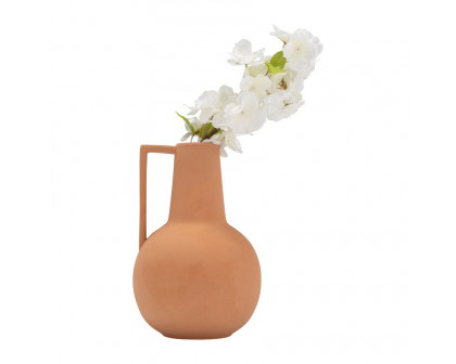 Sagebrook 9" Ceramic Vase - Terracota