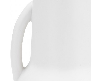 Sagebrook 8" Ceramic Vase With Handles - White