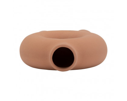 Sagebrook 7" Ceramic Donut Footed Vase - Terracotta