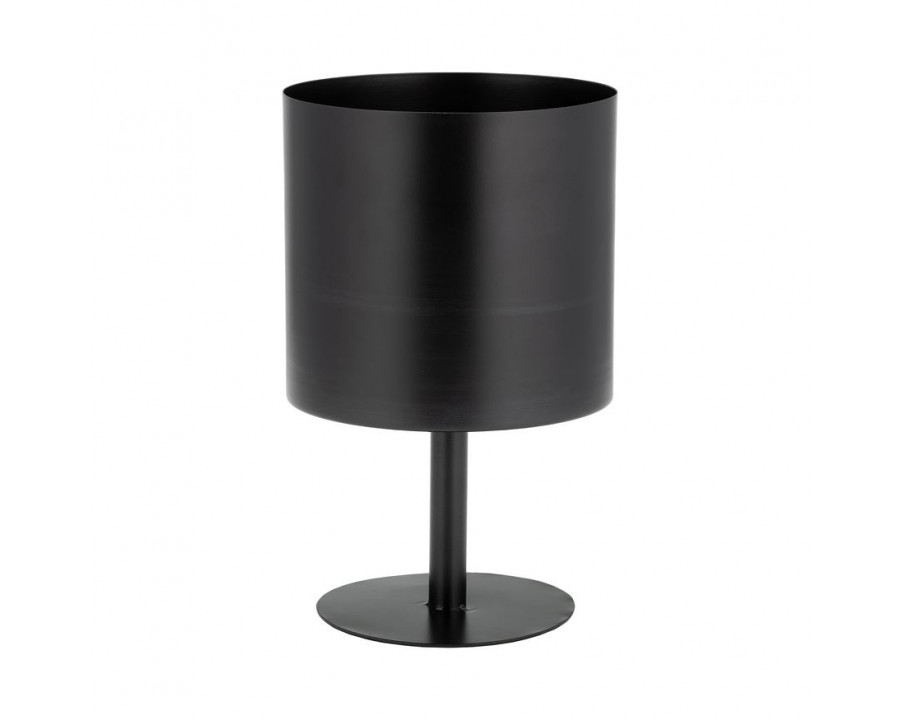 Sagebrook 8" Metal Flat Round Base Planter - Black