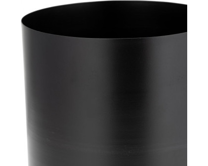 Sagebrook™ 8" Metal Flat Round Base Planter - Black