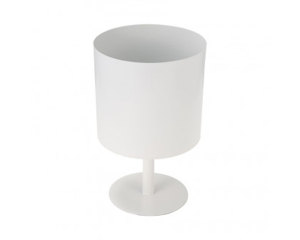 Sagebrook™ 8" Metal Flat Round Base Planter - White