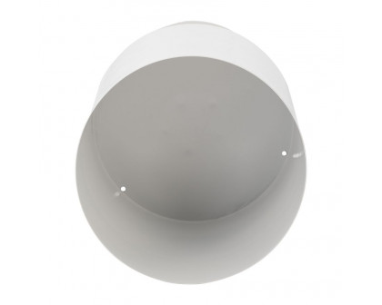 Sagebrook™ 8" Metal Flat Round Base Planter - White