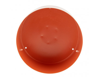 Sagebrook 8" Metal Flat Round Base Planter - Burnt Orange