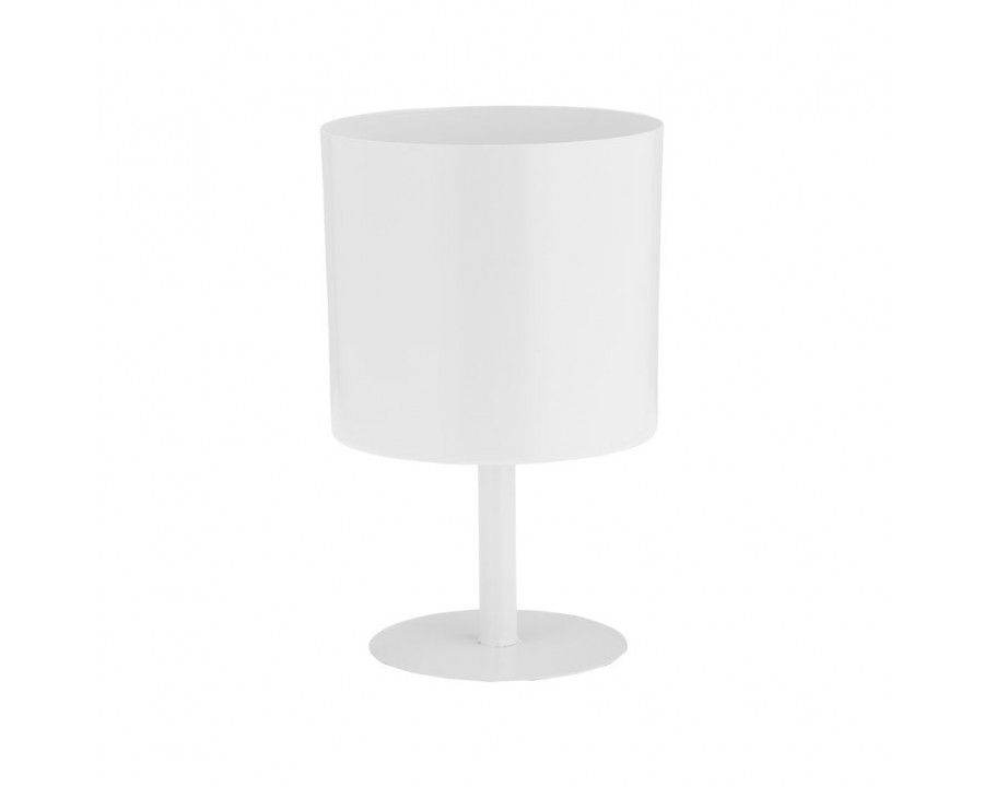 Sagebrook 6" Metal Flat Round Base Planter - White