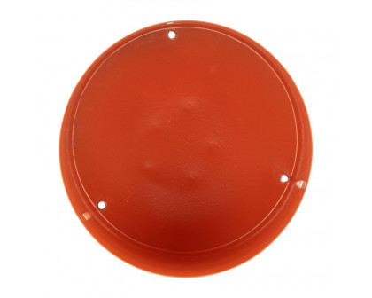 Sagebrook 6" Metal Flat Round Base Planter - Burnt Orange