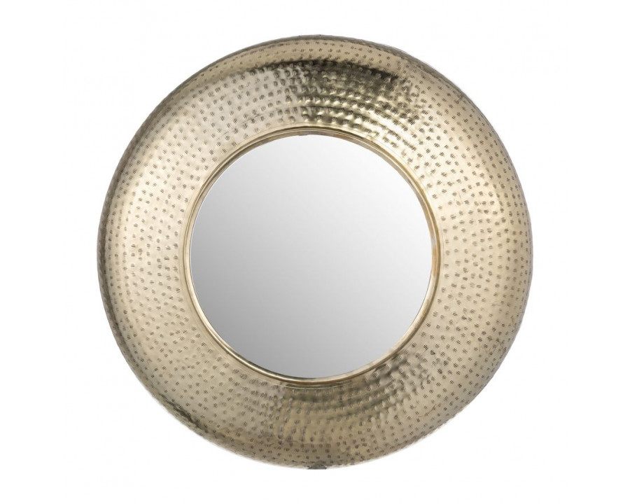 Sagebrook Metal Hammered Mirror - Gold