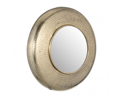 Sagebrook Metal Hammered Mirror - Gold