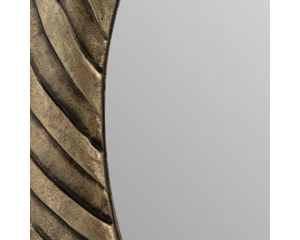 Sagebrook Metal Hurricane Pattern Mirror - Bronze