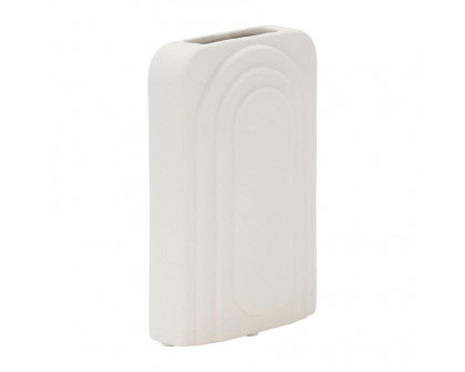 Sagebrook 7" Dolomite Rectangular Vase - White