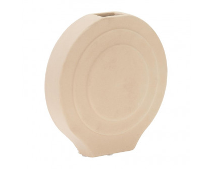 Sagebrook 7" Dol Round Vase - Irish Cream