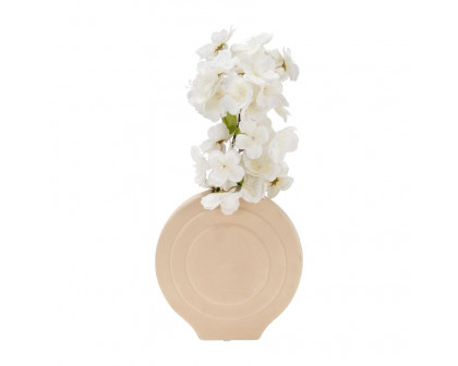 Sagebrook 7" Dol Round Vase - Irish Cream