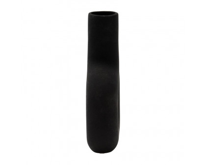 Sagebrook 8" Dol Open Cut Vase - Black