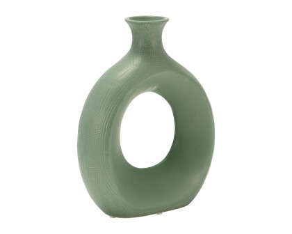 Sagebrook 10" Dolomite Open Cut Vase