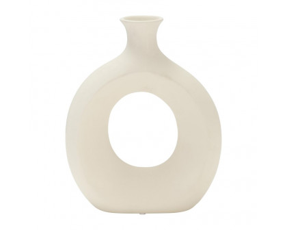 Sagebrook 10" Dolomite Open Cut Vase