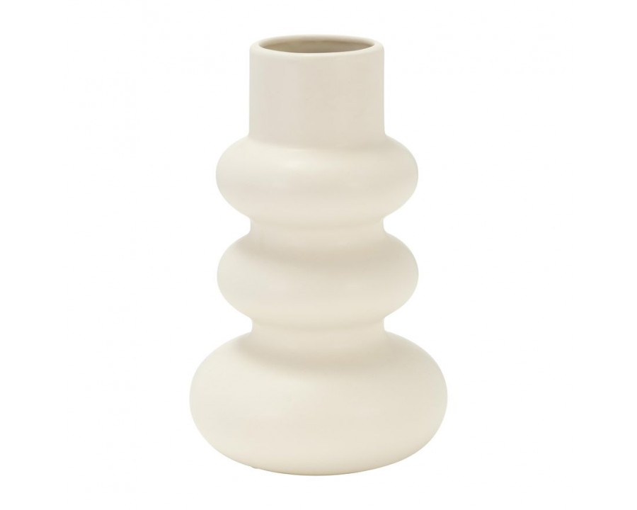 Sagebrook 10" Dolomite Stacked Spheres - Cotton