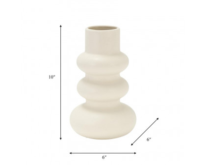 Sagebrook™ 10" Dolomite Stacked Spheres - Cotton