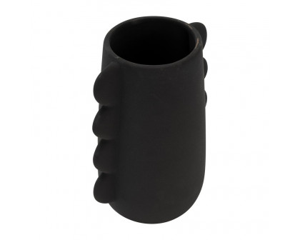 Sagebrook 7" Dol Eared Vase - Black