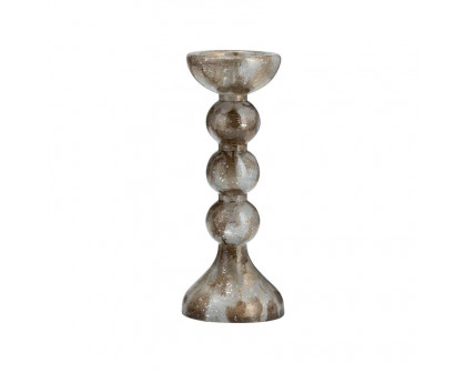 Sagebrook 13" Glass Bubbly Candle Holder