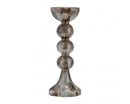 Sagebrook 13" Glass Bubbly Candle Holder