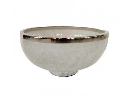 Sagebrook 10" Glass Bowl With Ring Decor