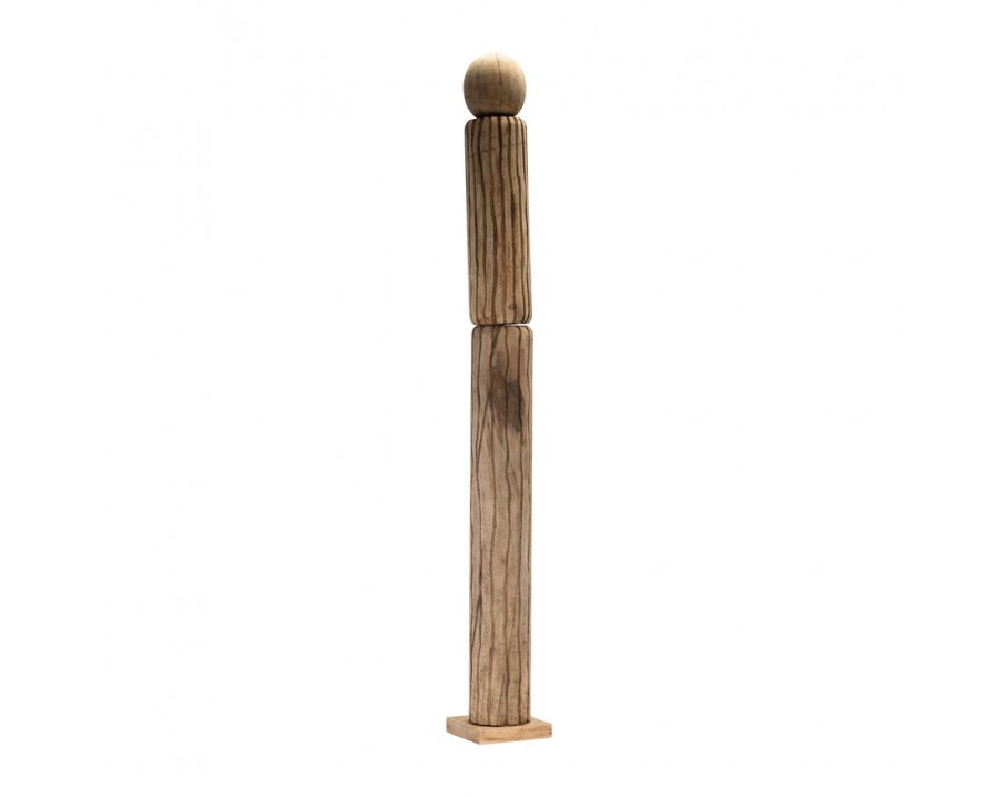 Sagebrook 60" Wood Totem Pillar