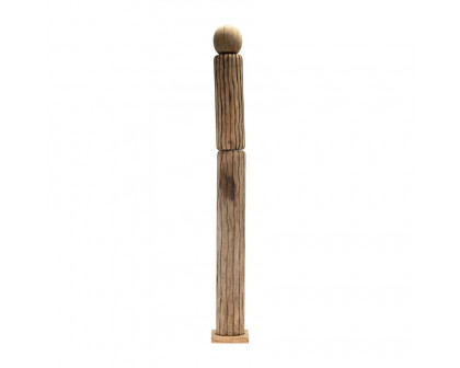 Sagebrook 60" Wood Totem Pillar