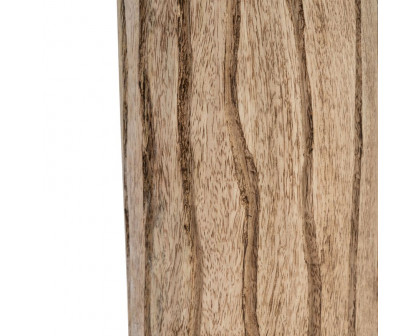 Sagebrook 60" Wood Totem Pillar - Brown