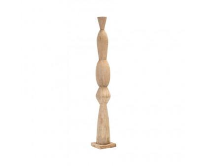 Sagebrook 60" Wood Totem Pillar