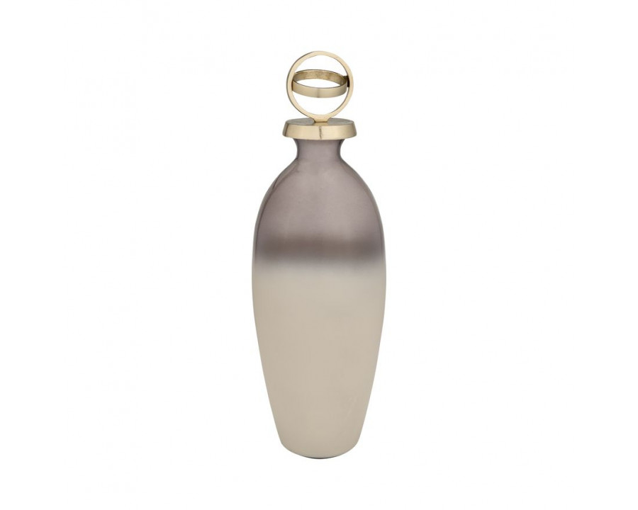 Sagebrook 16" Glass Bottle With Sphere Lid