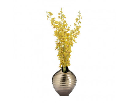 Sagebrook 12" Metal Shell Like Vase - Gold