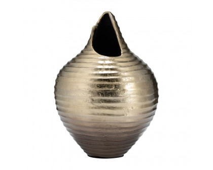 Sagebrook - 10" Glass Striped Stained Vase