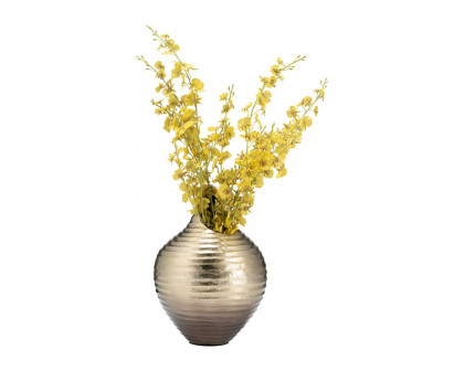 Sagebrook 12" Metal Shell Like Vase