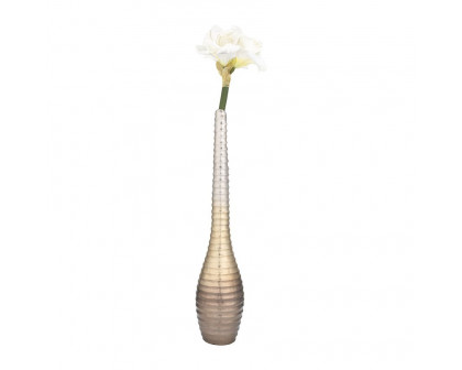 Sagebrook - 26" Metal Shell Elongated Vase in Gold