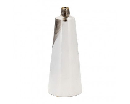 Sagebrook 18" Metal Vase With Ring Lid - White/Gold