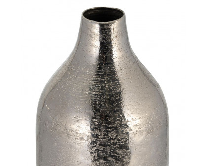 Sagebrook 19" Metal Cylinder Vase - Silver