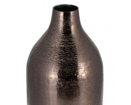 Sagebrook 18" Metal Cylinder Vase - Black