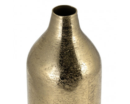 Sagebrook 15" Metal Cylinder Vase - Gold