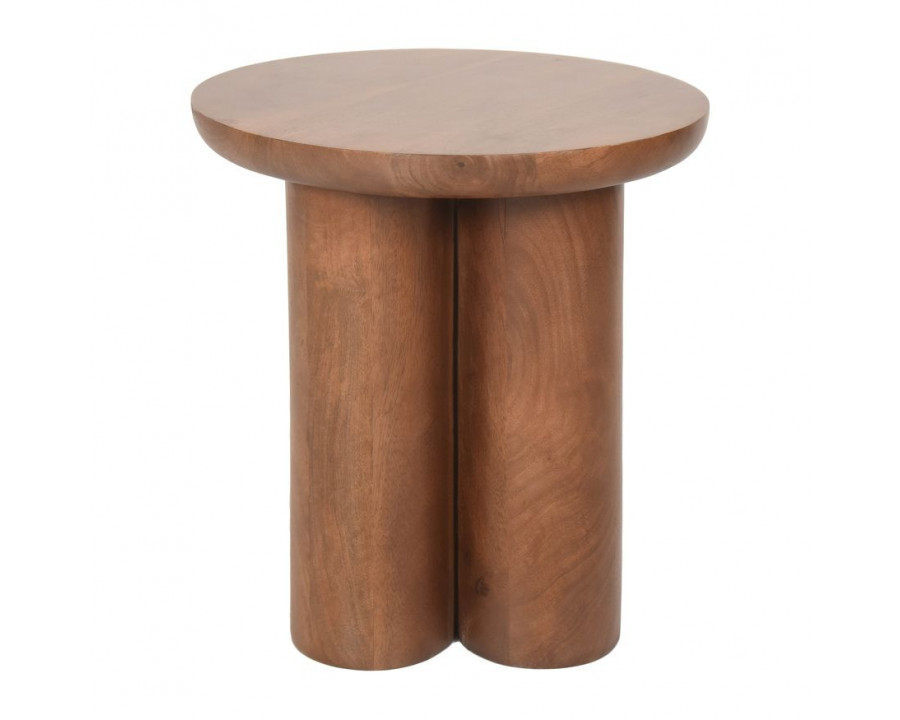 Sagebrook Wood Scandinavian Side Table - Brown