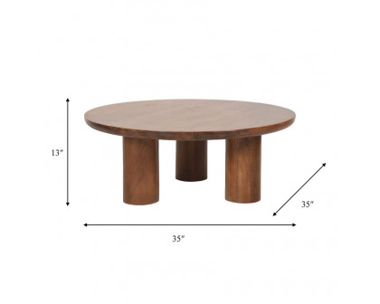 Sagebrook Wood Scandinavian Coffee Table - Brown