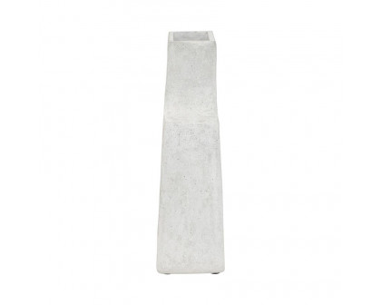 Sagebrook 19" Ecomix Abstract Vase - White