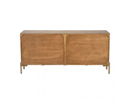 Sagebrook Wood 3-Door Cane Sideboard