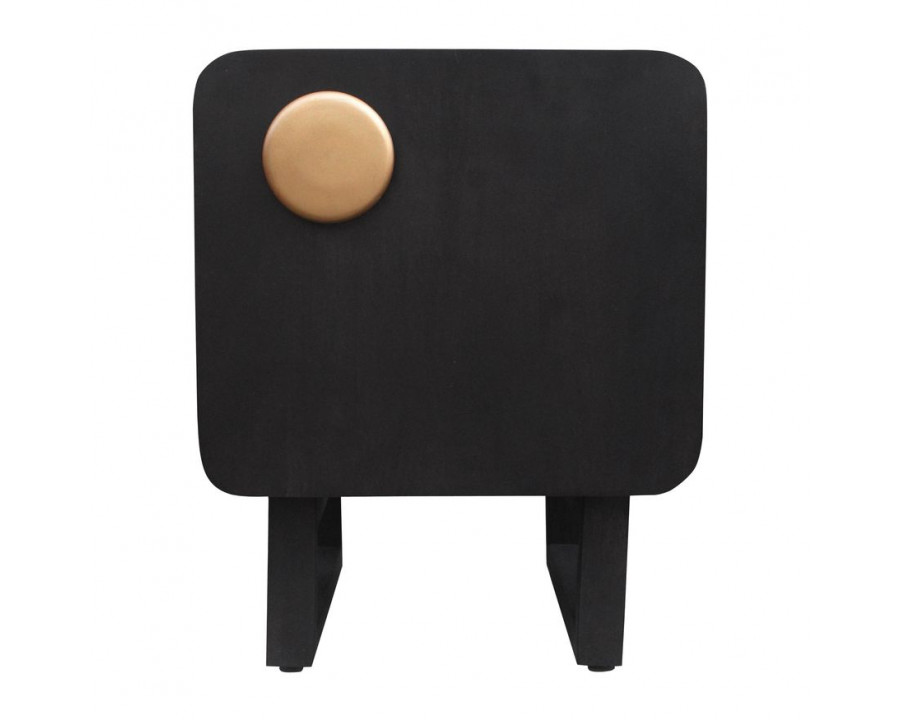 Sagebrook Wood Modern Night Stand - Black