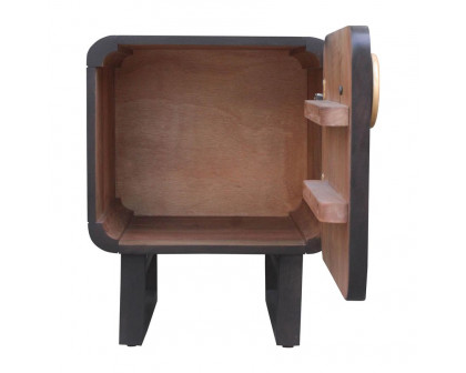 Sagebrook Wood Modern Night Stand - Black