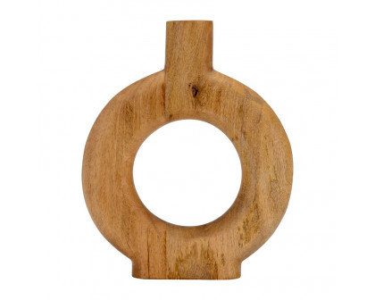 Sagebrook - 6" Wood Horseshoe Vase