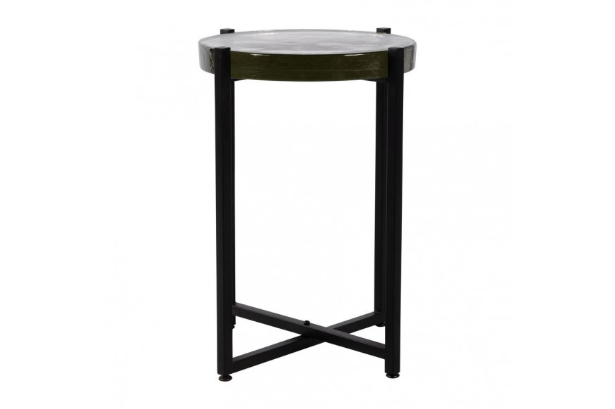 Sagebrook™ Side Table Glass Top - Black