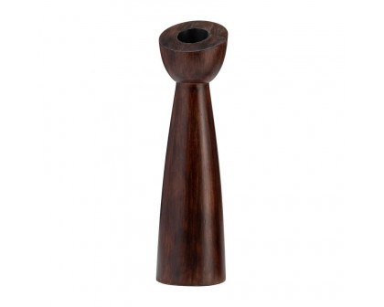 Sagebrook 13" Wood Slanted Candle Holder