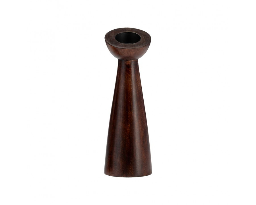 Sagebrook 13" Wood Slanted Candle Holder