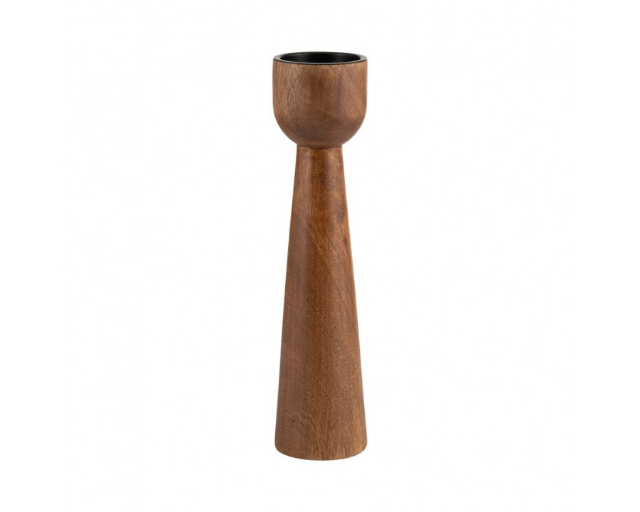 Sagebrook - 15" Wood Candle Holder